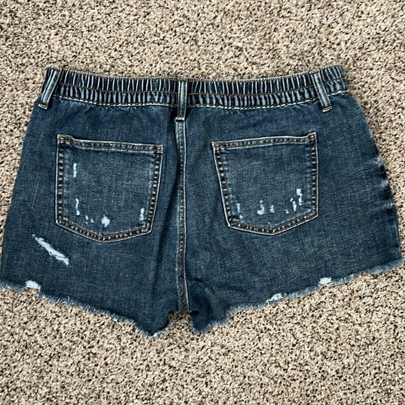 Aerie Dark Blue Jean Shorts - Picture 3 of 3